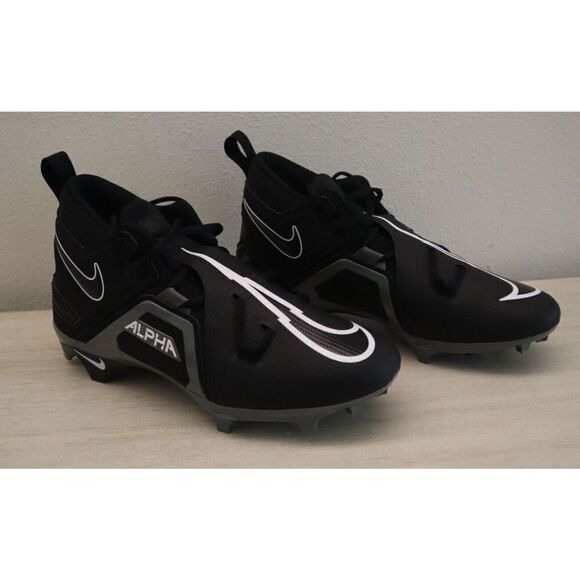 Nike CT6649-010 Men's Sz 12 Black/White Alpha Menace Pro 3 Football Cleats - Picture 1 of 8